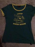 T-shirt stranger things camp know where L, Kleding | Dames, Groen, Netflix, Maat 42/44 (L), Ophalen of Verzenden