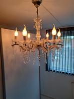 Mooie 6-arms Kroonluchter, Ophalen of Verzenden, Zo goed als nieuw, Glas, Klassiek