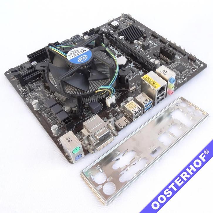 ASROCK® B85M-HDS Intel Mainboard + CPU i5-4670K 4-Cores, Computers en Software, Moederborden, Gebruikt, Intel, DDR3, Ophalen of Verzenden