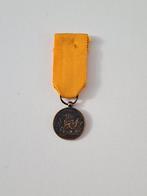 Mini medaille onderscheiding trouwe dienst 12 jaar type J, Verzamelen, Ophalen of Verzenden, Landmacht, Nederland, Lintje, Medaille of Wings