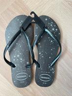 NIEUW: Havaianas slippers Slim Gloss Cinza/Cinza maat 37/38, Kleding | Dames, Nieuw, Grijs, Slippers, Ophalen of Verzenden