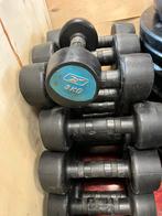 24 x 3 kg rubberen dumbells reebok gewichten, Sport en Fitness, Fitnessmaterialen, Ophalen, Dumbbell, Gebruikt, Reebok