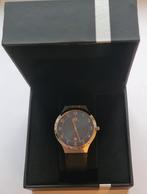 Herenhorloge, Sieraden, Tassen en Uiterlijk, Horloges | Heren, Overige merken, Overige materialen, Leer, Polshorloge