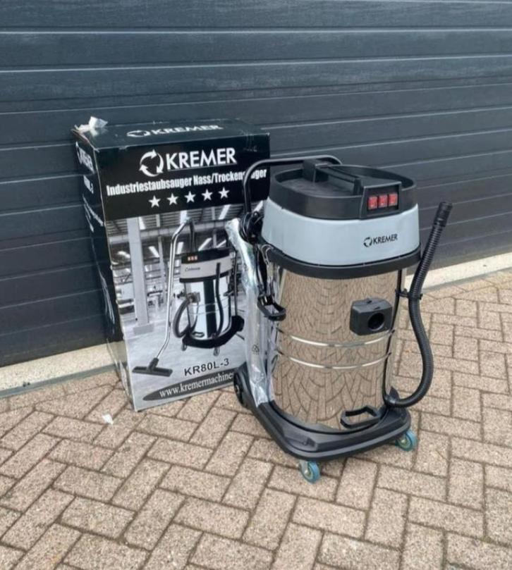 Industriële stofzuiger | Kremer | NIEUW leverbaar!, Witgoed en Apparatuur, Stofzuigers, Nieuw, Stofzuiger, 2000 watt of meer, Reservoir