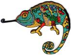 Kameleon stoffen opstrijk patch embleem, Verzamelen, Stickers, Nieuw, Verzenden