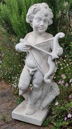 Tuinbeeld Cupido 80 cm hoog, Ophalen, Gebruikt, Steen, Engelenbeeld
