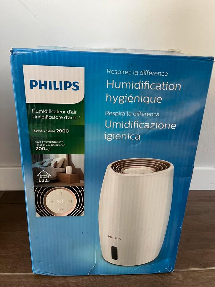 Philips 2000 Series air humidifier, Witgoed en Apparatuur, Luchtbehandelingsapparatuur, Zo goed als nieuw, Luchtbevochtiger, Ophalen of Verzenden