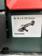 Te Koop Metabo haakseslijper 125 met 4 ah Akku, Ophalen, Zo goed als nieuw, 600 watt of meer, Overige typen