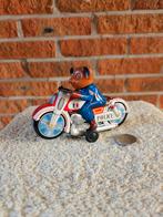 Blikken Speelgoed Motorfiets Police met Berenkop, Ophalen of Verzenden
