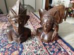 Balinees Bruidspaar. Uitgesneden uit zwaar Teakhout., Antiek en Kunst, Kunst | Beelden en Houtsnijwerken, Ophalen of Verzenden