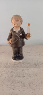 Friedel Beeld Jongen met Kaars 13 cm, Ophalen of Verzenden, Gebruikt, Mens