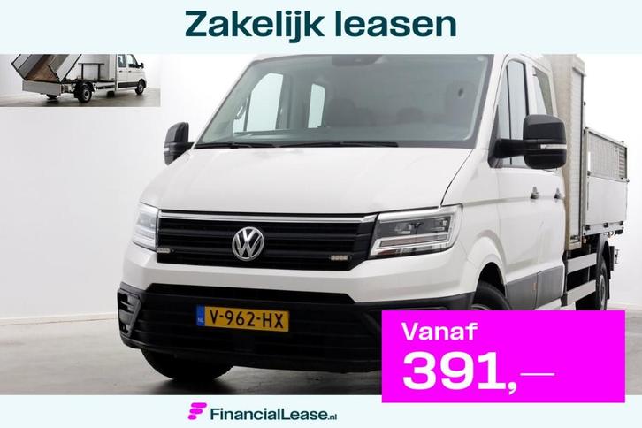 Volkswagen Crafter 35 2.0 TDI 140pk E6 D.C. Highline Kipper, Auto's, Bestelauto's, Bedrijf, Lease, Financial lease, ABS, Airbags