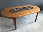 Gangso Scandinavische salontafel met Poul H. Poulsen tegel, Huis en Inrichting, Tafels | Salontafels, 50 tot 100 cm, Minder dan 50 cm