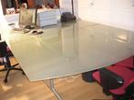 Glazen Bureau / Vergadertafel, Huis en Inrichting, Tafels | Eettafels, Ophalen, 150 tot 200 cm, 200 cm of meer, Vijf personen of meer
