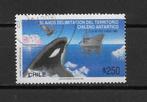 Chili 1990 dier orca, Verzenden, Gestempeld, Zuid-Amerika