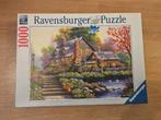 Ravensburger puzzel Romantische Cottage, Ophalen of Verzenden, 500 t/m 1500 stukjes, Zo goed als nieuw, Legpuzzel