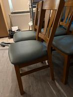 Te koop 6 eiken stoelen, Huis en Inrichting, Stoelen, Ophalen of Verzenden, Gebruikt, Bruin, Vijf, Zes of meer stoelen