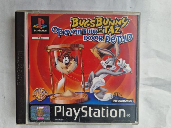 BUGS BUNNY & TAZ op avontuur door de tijd, Spelcomputers en Games, Games | Sony PlayStation 1, Gebruikt, 1 speler, Ophalen of Verzenden