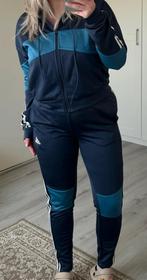 Adidas donkerblauwe trainingspak met vest donkerblauw, Ophalen of Verzenden, Zo goed als nieuw, Maat 36 (S), Blauw