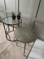 Twee tafels te koop goud, Ophalen, Zo goed als nieuw