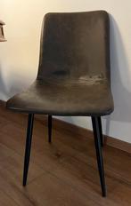 4 eetkamerstoelen, Ophalen, Gebruikt, Leer, Vier