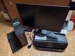Acer Aspire X PC, Philips scherm, HP printer/scanner, Gebruikt, HDD, Intel Pentium J4205, Met monitor