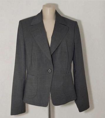 Donkergrijze designer blazer met wol en cashmere van Windsor beschikbaar voor biedingen