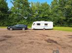 Knaus sport 500 fdk met airco en stapelbed, Vast bed, Rondzit, Airco, Particulier