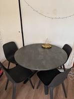 IKEA MARIEDAMM tafel + 4 stoelen, Huis en Inrichting, Ophalen, Kunststof, Gebruikt, 100 tot 150 cm