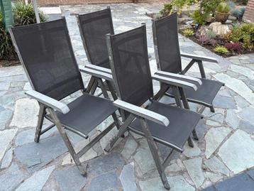4 Kettler Tuinstoelen - grijs beschikbaar voor biedingen