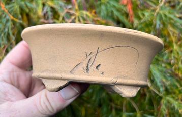 Bonsai schaal bruin gedecoreerd gemerkt 13x9,7x4,9 beschikbaar voor biedingen