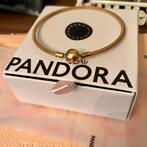 Nieuw originele moment snake chain gouden Pandora armband, Nieuw, Goud, Goud, Met edelsteen