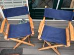 Twee regisseur stoeltjes., Tuin en Terras, Ophalen, Gebruikt, Hout