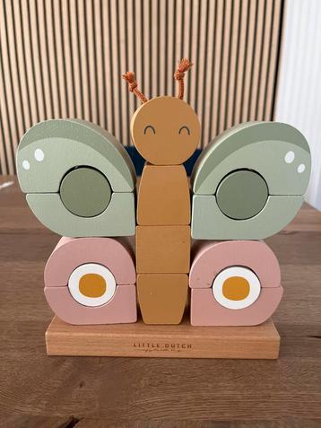 Little Dutch Vlinder Puzzel - Houten Speelgoed beschikbaar voor biedingen