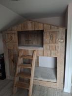Steigerhouten stapelbed /boomhutbed, Kinderen en Baby's, Kinderkamer | Stapelbedden en Hoogslapers, Ophalen, Gebruikt, Hoogslaper