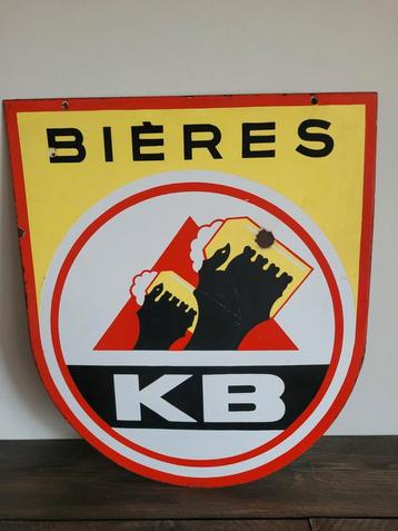 KB bieres emaille reclamebord  beschikbaar voor biedingen