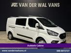 Ford Transit Custom 2.0 TDCI 170pk L2H1 Dubbele Cabine Euro6, Auto's, Voorwielaandrijving, 4 cilinders, 2800 kg, Wit