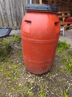 Te koop: Kunststof ton 200 L – gebruikt als voerton, 150 liter of meer, Ophalen of Verzenden, Zo goed als nieuw, Kunststof