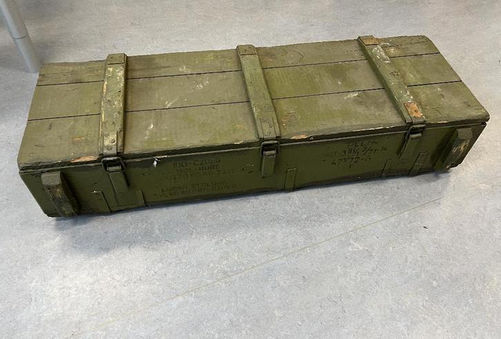 Munitiekist voor tankgranaten, Verzamelen, Militaria | Algemeen, Landmacht, Kist of Geocache, Overige gebieden, Ophalen
