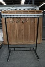 Rijdbare kapstok garderoberek 123 cm breed, Huis en Inrichting, Woonaccessoires | Kapstokken, Gebruikt, Ophalen of Verzenden, Metaal