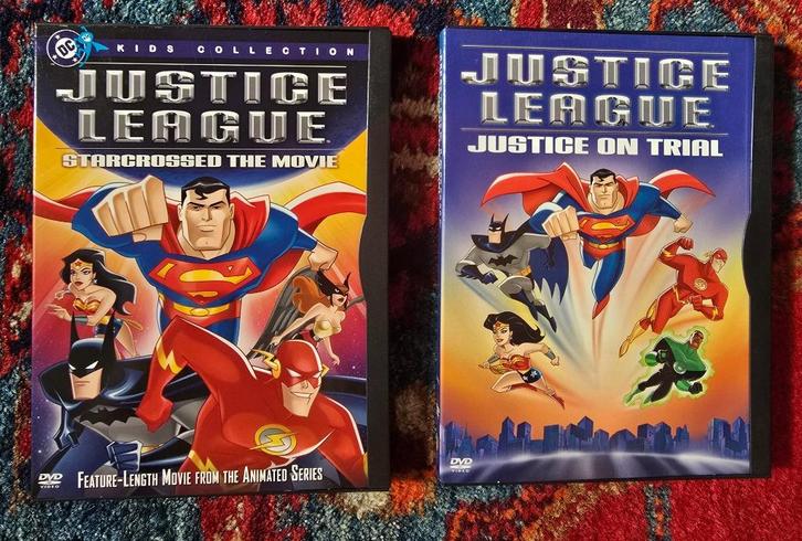 dvd's Justice League tekenfilms, Cd's en Dvd's, Dvd's | Tv en Series, Zo goed als nieuw, Overige genres, Vanaf 6 jaar, Ophalen of Verzenden