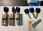 Set van 3 Integrator veiligheids cilinders met certificaat, Koper of Messing, Ophalen of Verzenden, Slot, Zo goed als nieuw