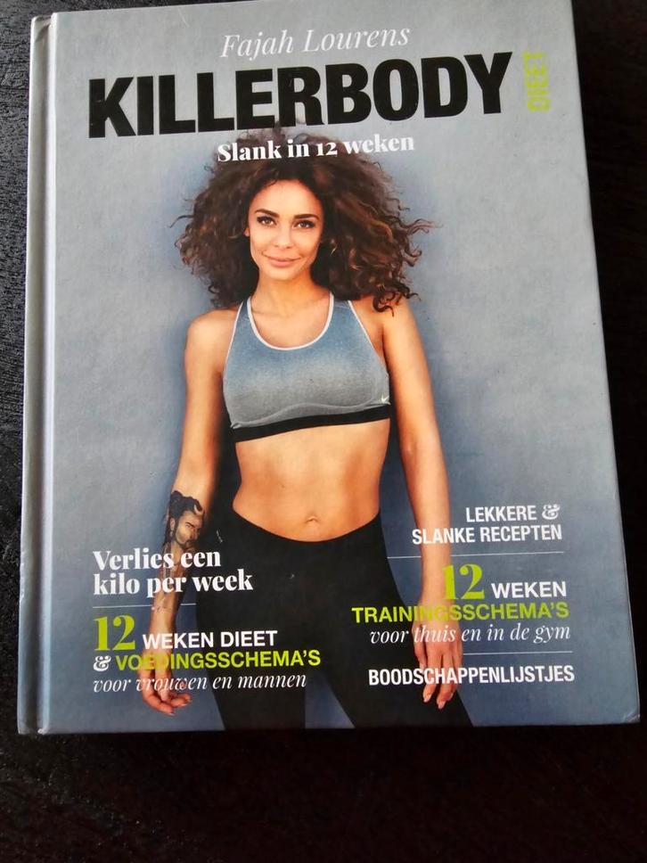 Killerbody Dieet Boek - Fajah Lourens, Boeken, Gezondheid, Dieet en Voeding, Zo goed als nieuw, Dieet en Voeding, Ophalen of Verzenden
