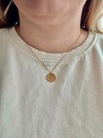 Vintage button gouden ketting, Ophalen of Verzenden, Nieuw, Goud, Goud