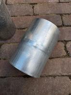 Zinken Regenpijp 80mm + 4 Verbindingsmoffen, Doe-het-zelf en Verbouw, Buizen en Afvoer, Ophalen, Afvoer, Gebruikt, Zink