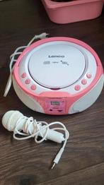 Lenco CD speler met microfoon, lichteffecten, USB en radio, Audio, Tv en Foto, Cd-spelers, Ophalen, Gebruikt, Overige merken, Met radio