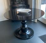 Ronde Zwarte eettafel Woood 120 x 75, Huis en Inrichting, Tafels | Eettafels, Ophalen, Zo goed als nieuw, Rond, 100 tot 150 cm