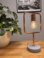 Beliani Tafellamp MUNDO Metaal Koper, Huis en Inrichting, Ophalen of Verzenden, Zo goed als nieuw, Metaal, Minder dan 50 cm