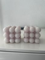 Set van 2 Bubble Kaarsen - Nieuw, Overige materialen, Wit, Nieuw, Ophalen of Verzenden