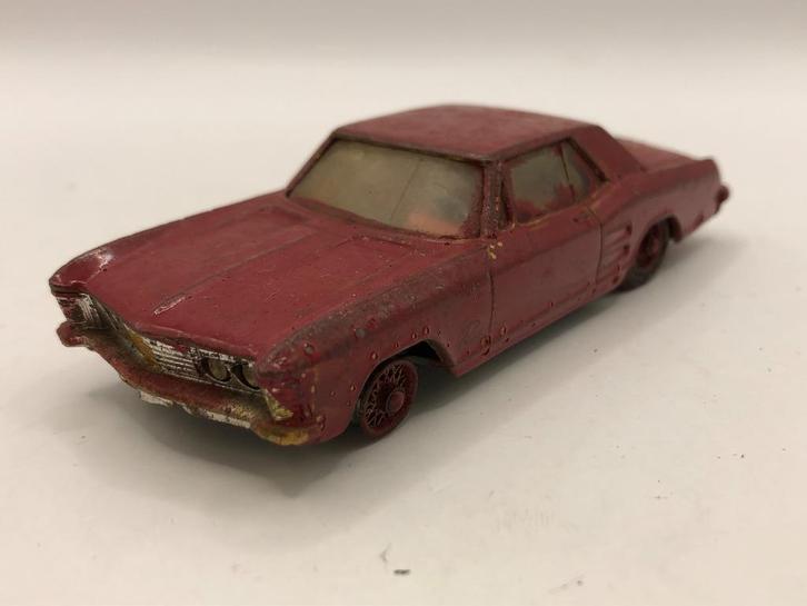 Corgi Toys 245 Buick Riviera rood -REPAINT/SLECHT- M33, Hobby en Vrije tijd, Modelauto's | 1:43, Gebruikt, Auto, Corgi, Ophalen of Verzenden